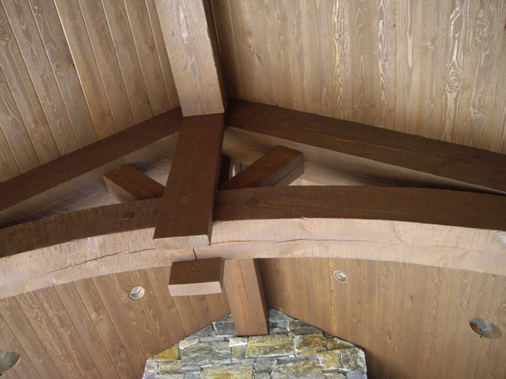 Douglas Fir timber truss