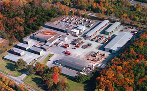 White Marsh, MD lumberyard aerial view